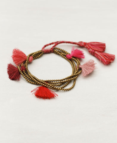 Dancing Tassels Adjustable Bracelet